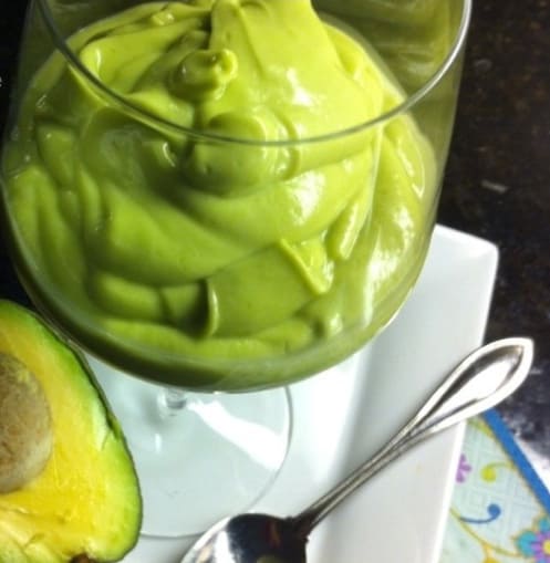 3 ingredient avocado dessert - keto dessert