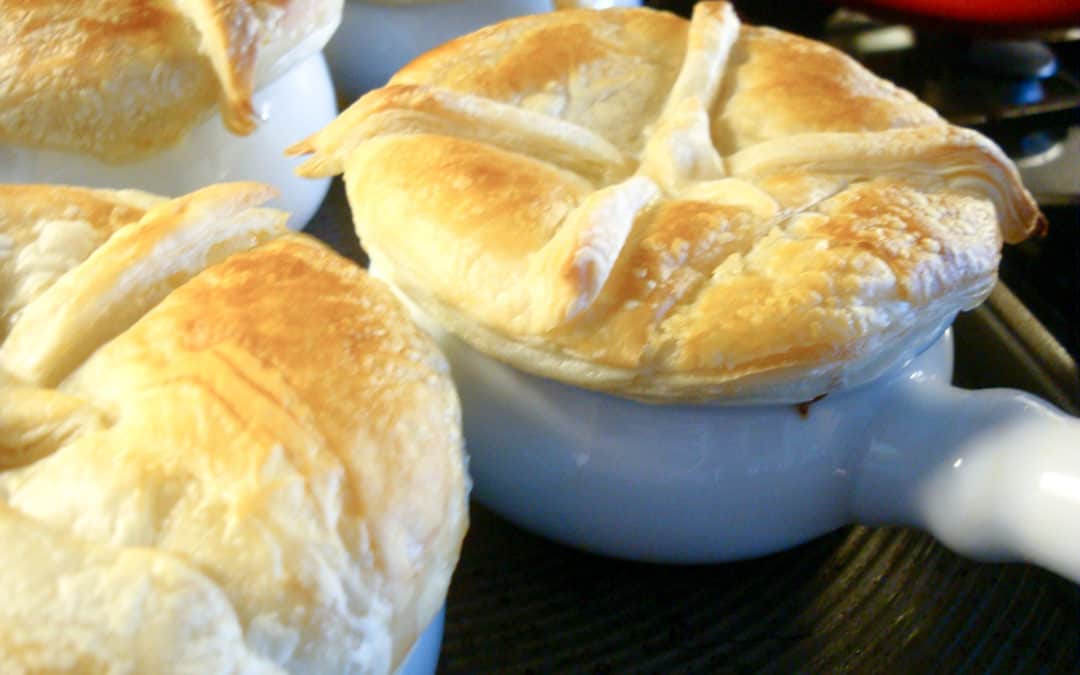 Chicken Pot pie with a Puffy Crust