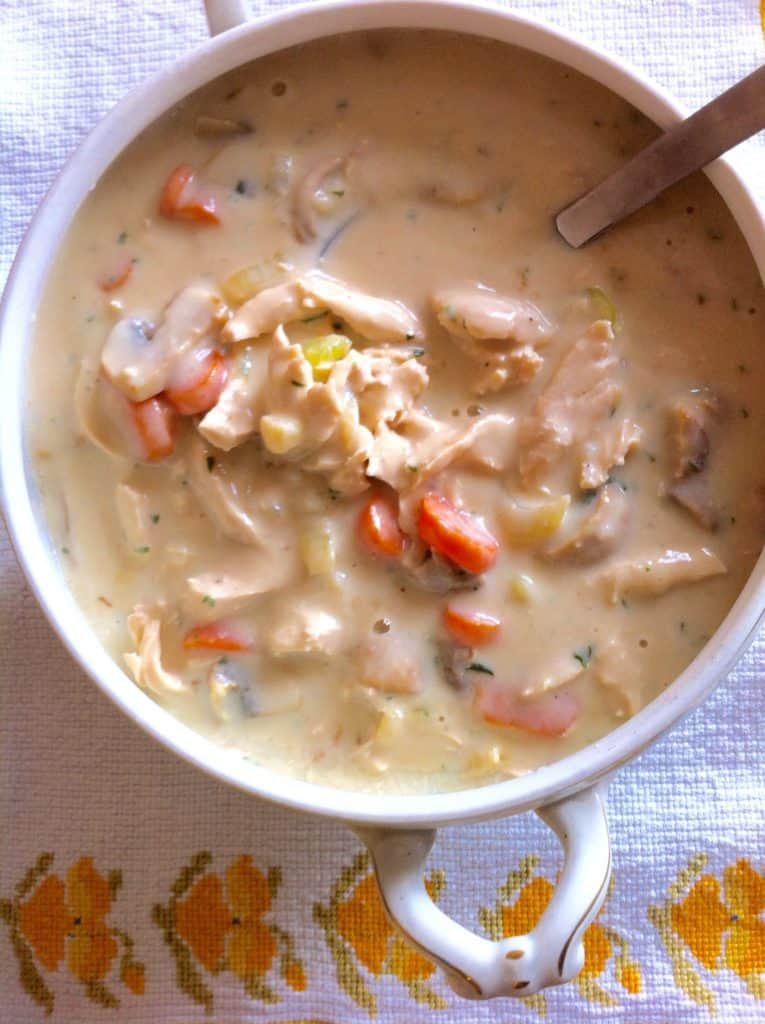 old fashioned creamy chicken soup