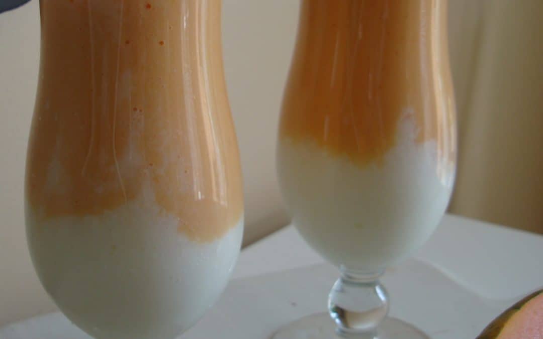 Papaya, Ginger and Coconut smoothie