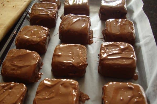 Chocolate, Honey and Ginger Squares