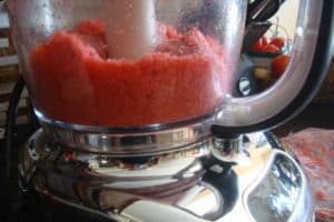 strawberry sorbet without ice cream machine