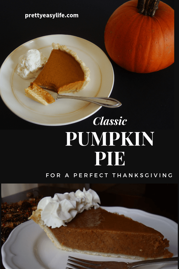 Classic pumpkin pie for a perfect Thanksgiving dinner