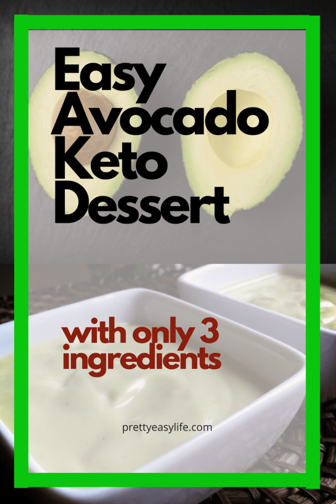 Avocado Keto dessert cream