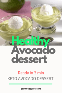 healthy avocado dessert
