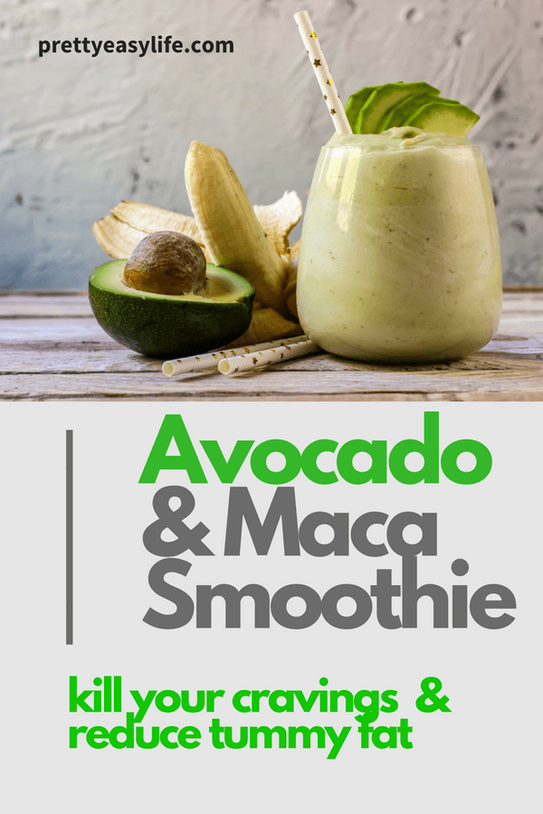 avocado and maca powder smoothie