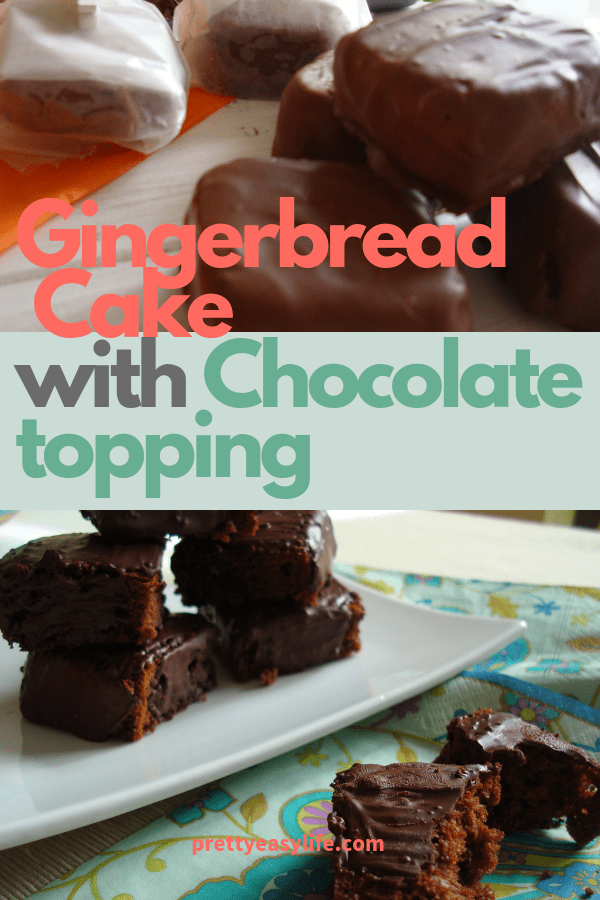 Gingerbread Cake with Chocolate Topping
