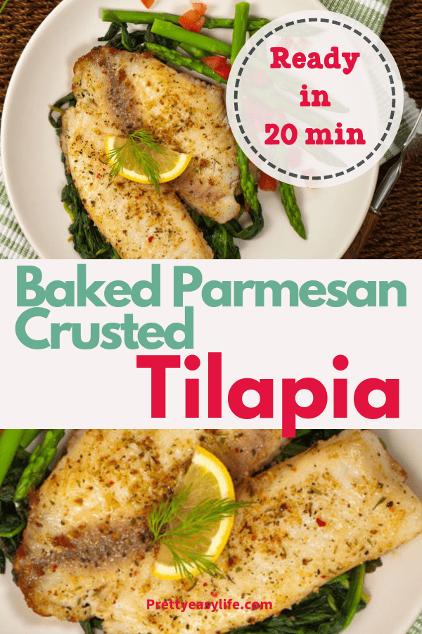 Healthy Oven Baked Parmesan Crusted Tilapia