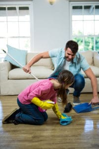 tips to get your house clean with kids
