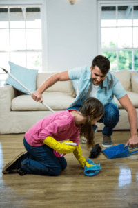 tips on how to get your house clean when you have kids