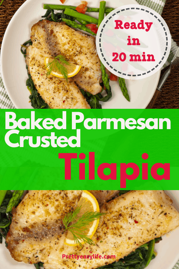 Easy Oven Baked Parmesan Crusted Tilapia