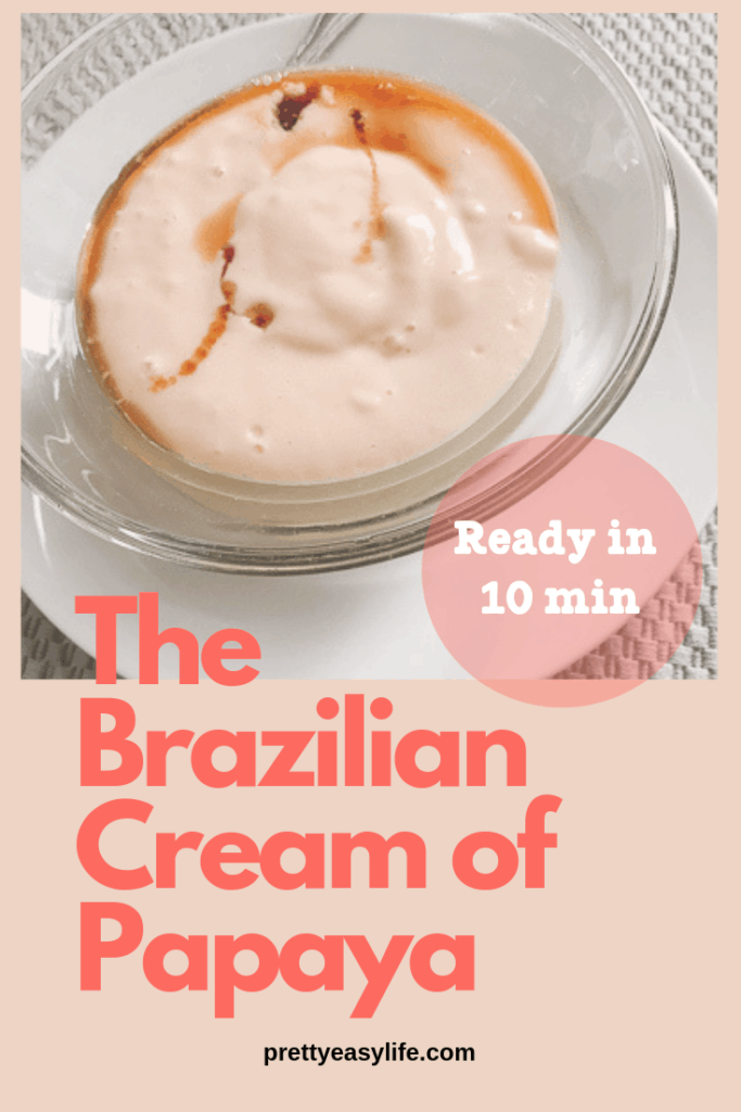 Papaya Cream - 2 ingredients, ready in 10 min