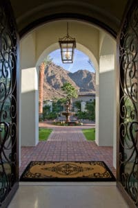 Feng Shui fron door for a good chi flow